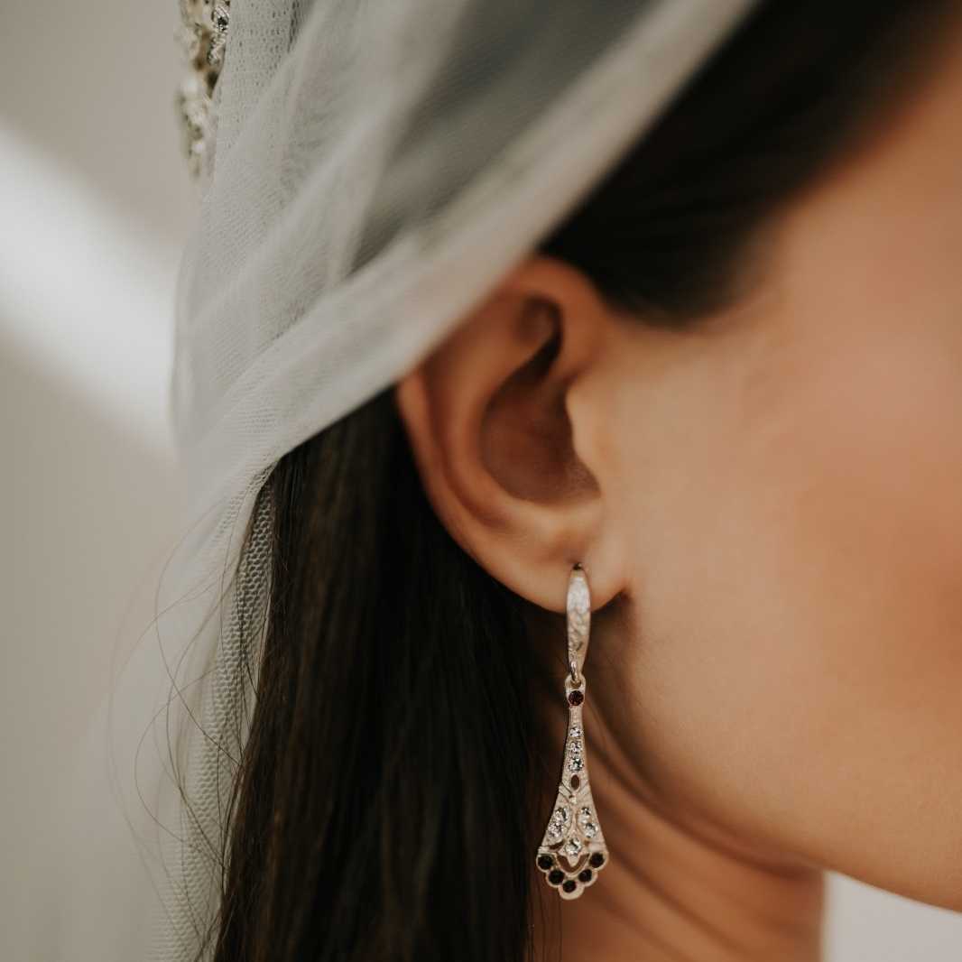 Pendientes Parisienne plata
